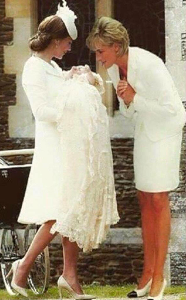 Princess Diana Photoshopped Into Princess Charlotte's Christening Pic